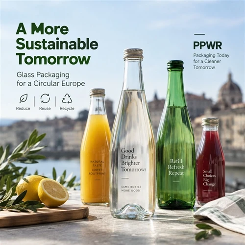 PPWR 및 유리 음료 포장: 2030년에 유럽 음료 브랜드가 알아야 할 사항